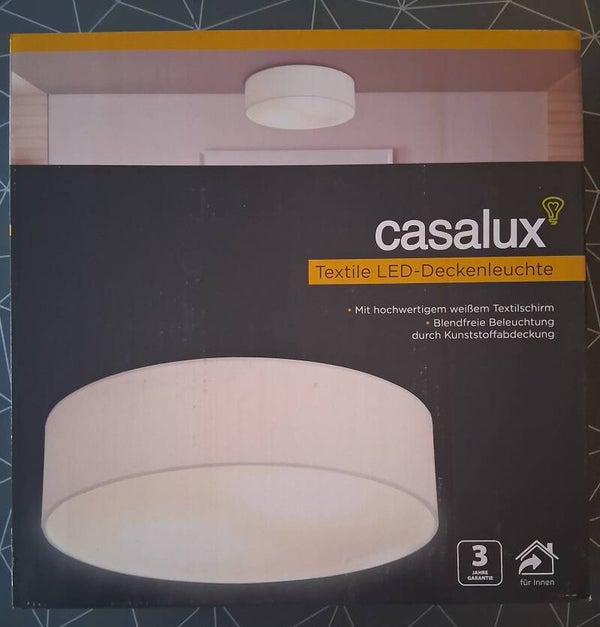 Textil LED Deckenleuchte