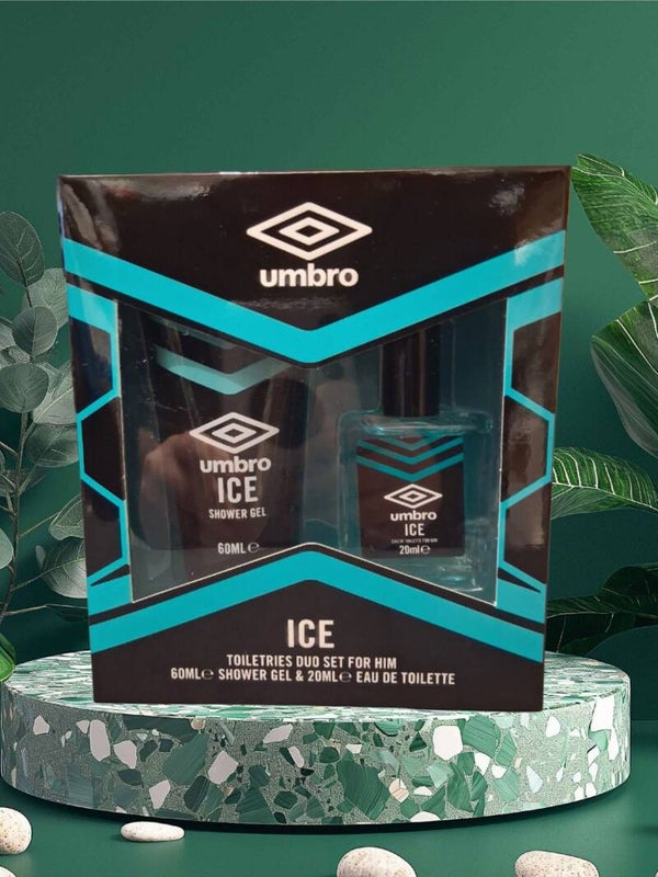 Umbro ICE Geschenkset – Duschgel & Eau de Toilette (60 ml + 20 ml)