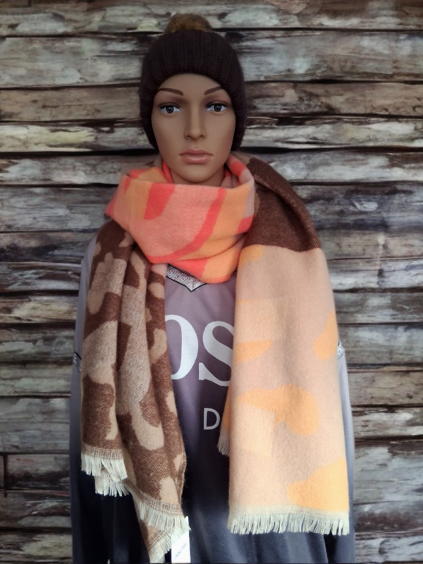 🧣 Weicher Damen-Schal – ca. 200 × 65 cm | Viskose-Baumwollmix | Leicht & angenehm