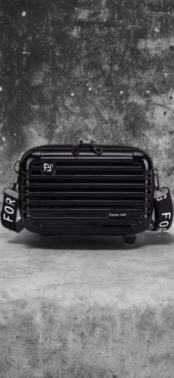 Mini Hardcase-Koffer – ca. 17 × 10 × 6 cm, schwarz