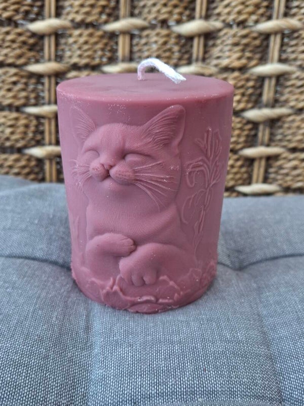 Bougie moulée – Chat