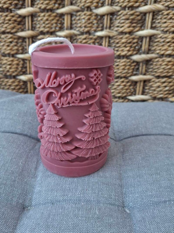 Bougie moulée – Noël