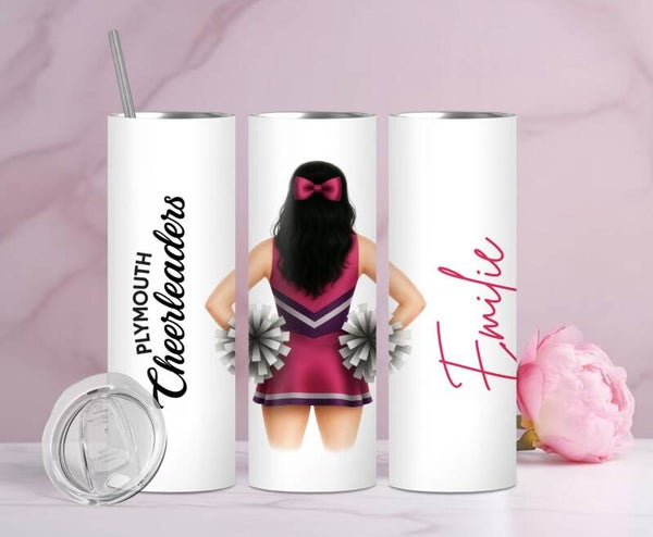 Personalised 20oz Plymouth Cheerleaders Tumbler