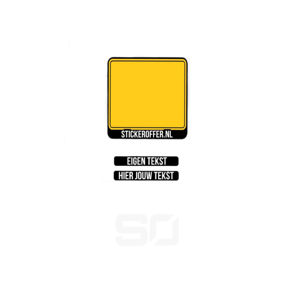 Custom scooter kentekenplaat sticker (2 stuks)