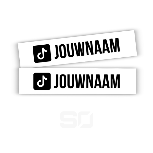 Custom TikTok stickers (2 stuks)