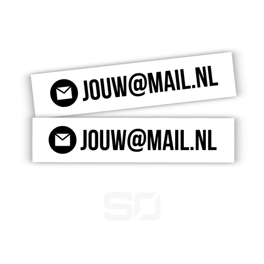 Custom E-mail stickers (2 stuks)