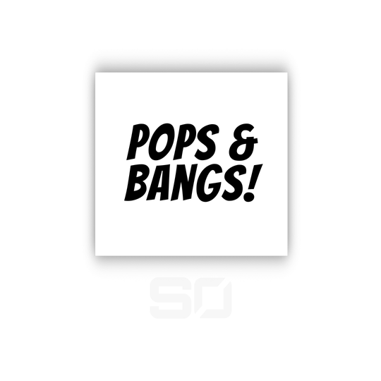 Pops & Bangs! sticker