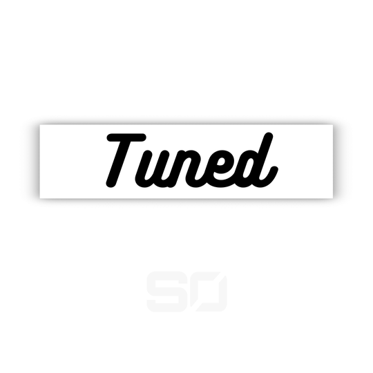 Tuned sticker