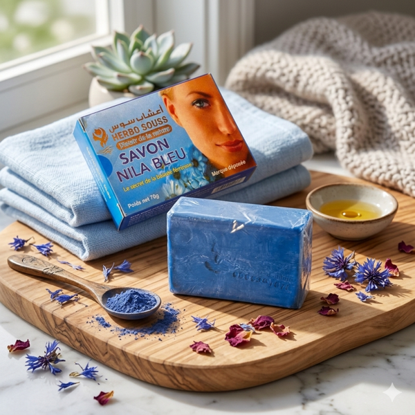 Savon naturel au Nila bleu Herbo souss