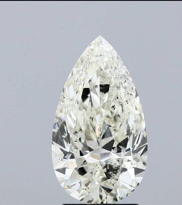 3.01-Carat Pear Shape Natural Diamond