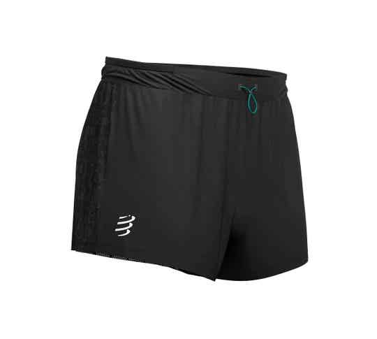 COMPRESSPORT RACING SPLIT SHORT (ΜΑΥΡΟ)