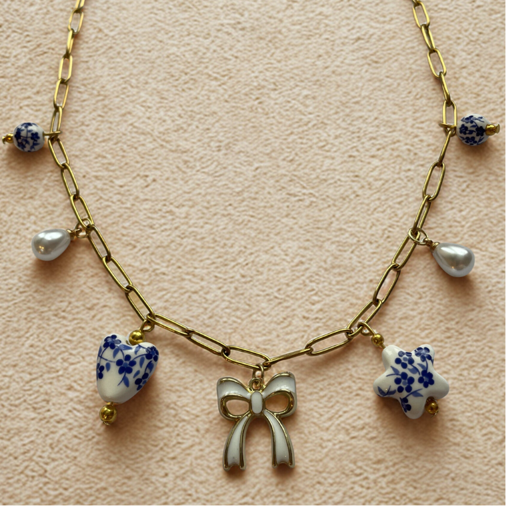 Ketting Delfsblauw (Handgeschilderd)