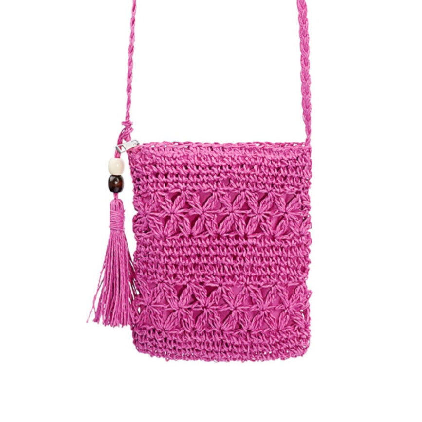 Tasje Ibiza Small - Fuchsia