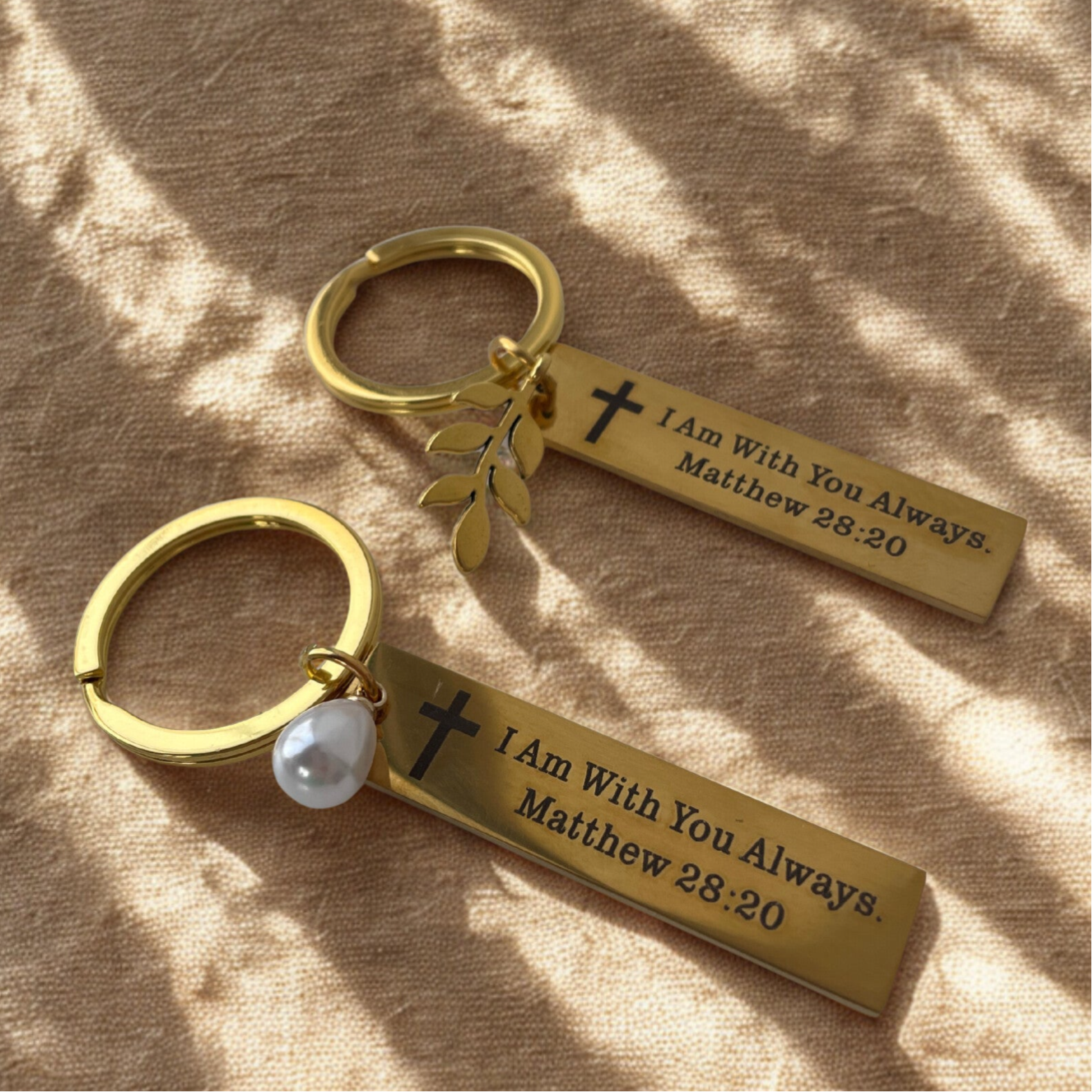 Sleutelhanger Goud - I am with you Always