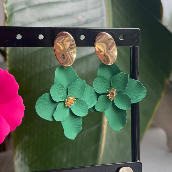 LL |  Oorbellen Flower Forest - Groen