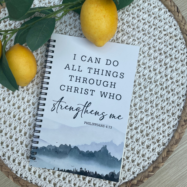 Notitieboekje 'I can do all things through christ who strengthens me'