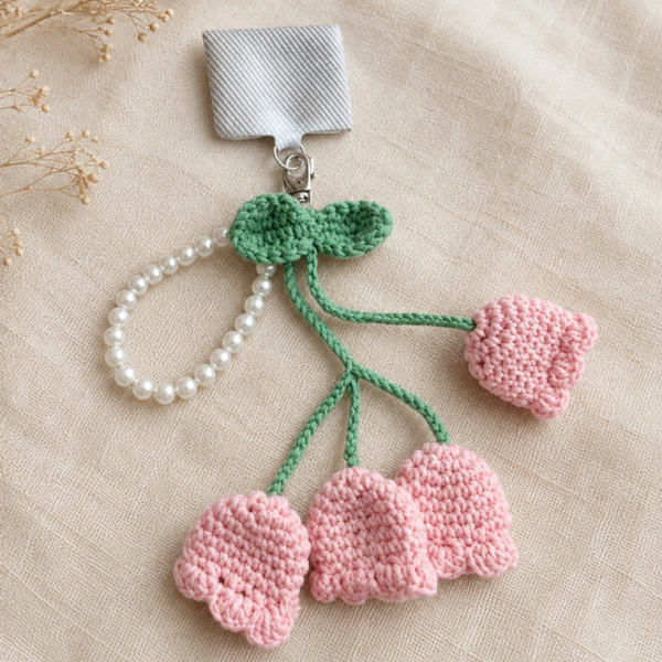 Telefoonkoord Pearls & Tulp