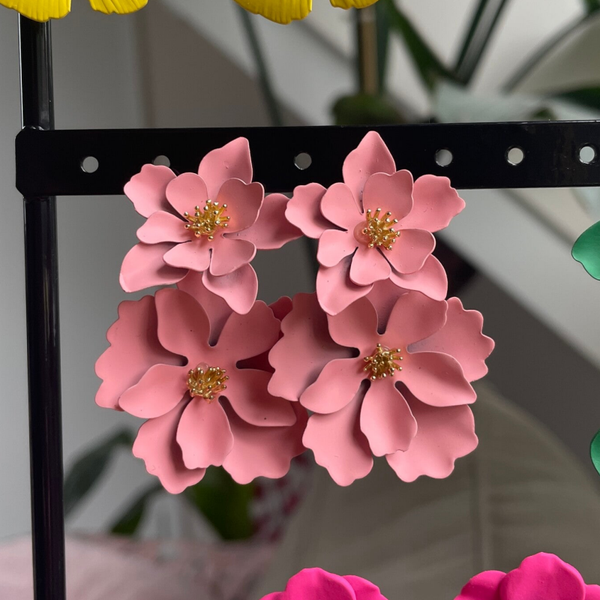 LL |  Oorbellen Flower Blush - Licht Roze