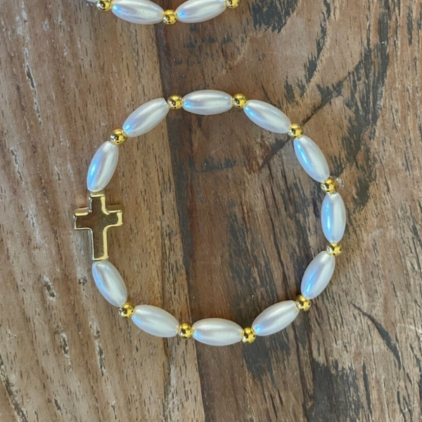 Kralenarmband Pearl - Cross