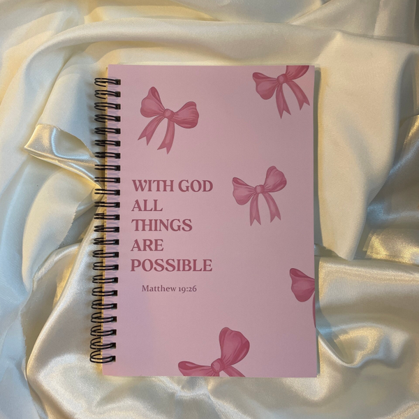 Notitieboekje ‘With God all things are possible’