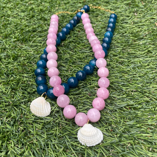 Kralenketting Schelp - Roze