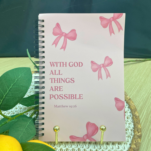 Notitieblokje ‘With God all things are possible’