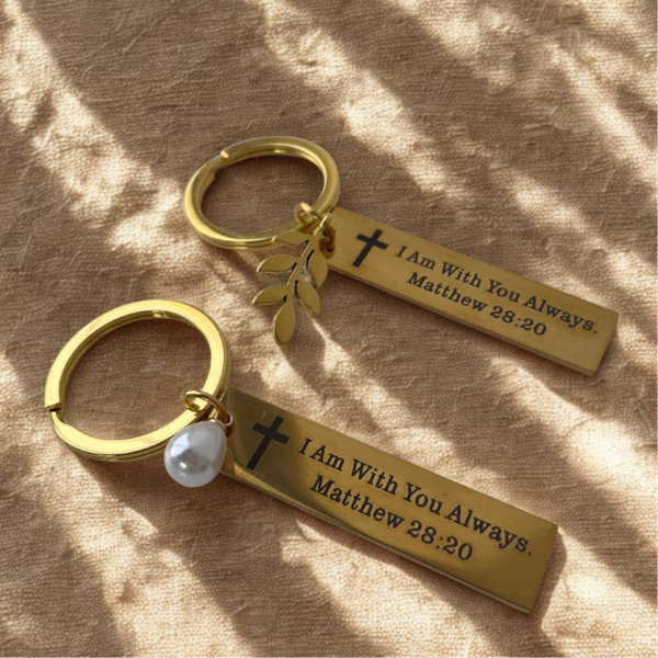 Sleutelhanger Goud - I am with you Always