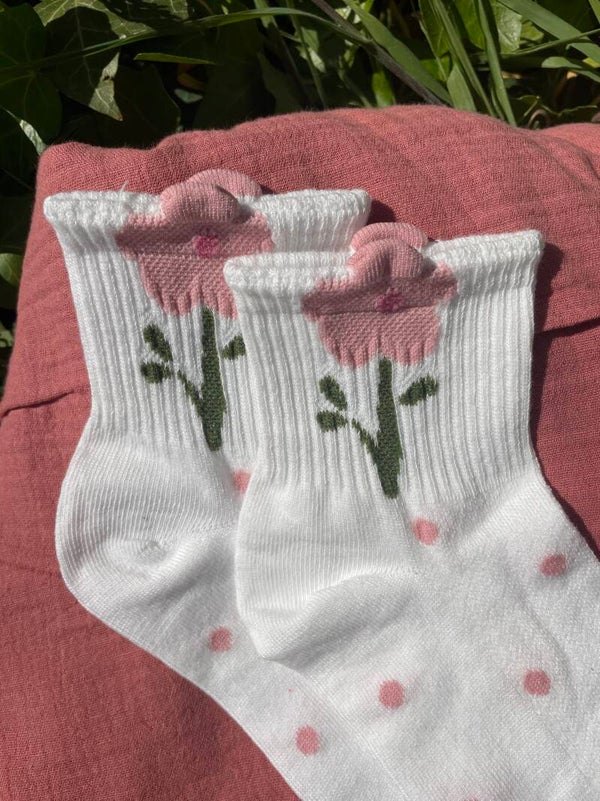 LL | Enkelsokjes Flower & Dots