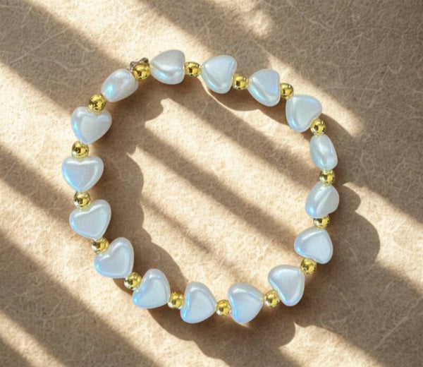 Kralenarmband Pearl - Hearts