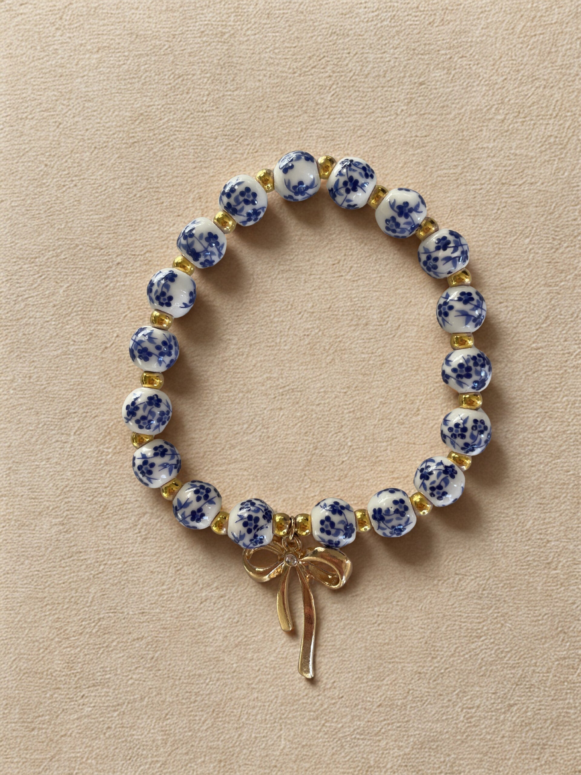 Kralenarmband Delfsblauw