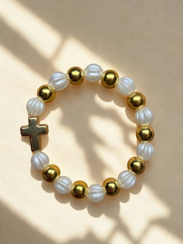 Kralenarmband Parel - Cross