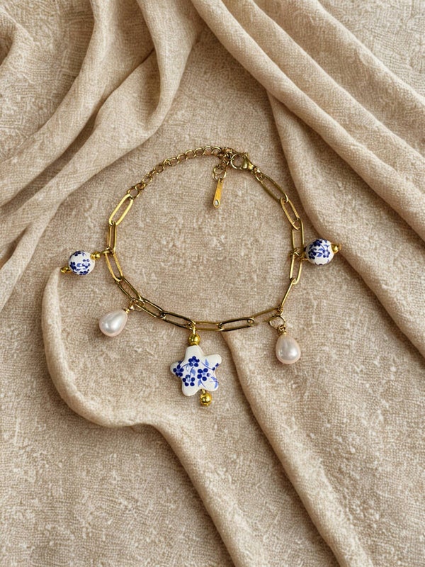 Schakelarmband Delfs (Handgeschilderd)