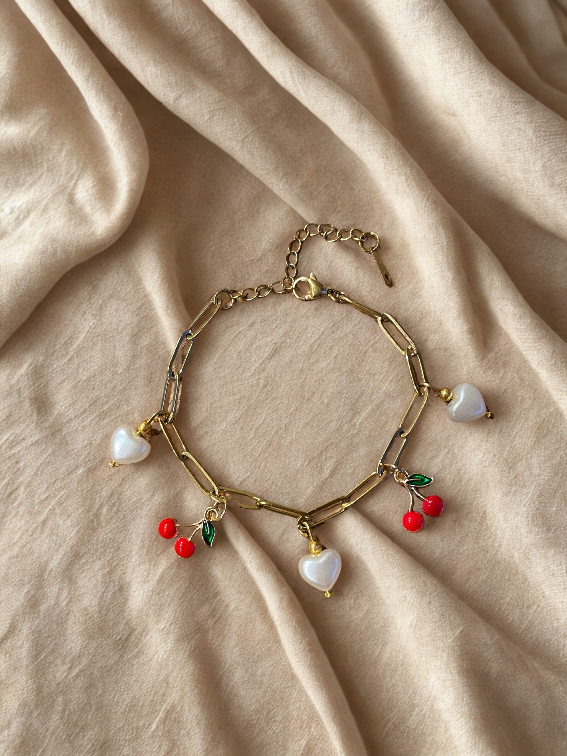Schakelarmband Lovely Cherry