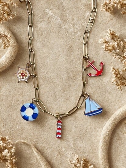 Ketting Maritiem - Rood/Blauw