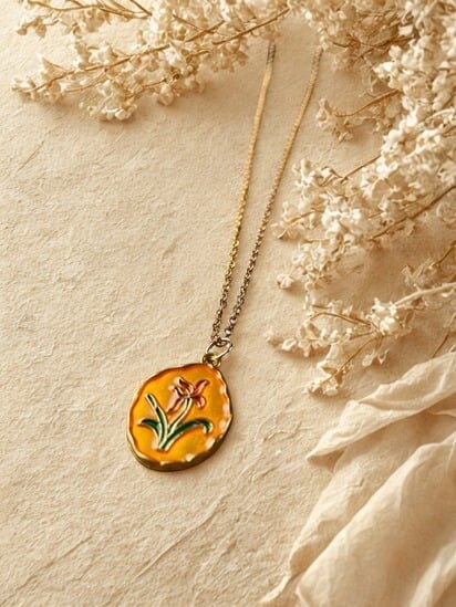 Ketting Oil Bloom - Orange Bloom
