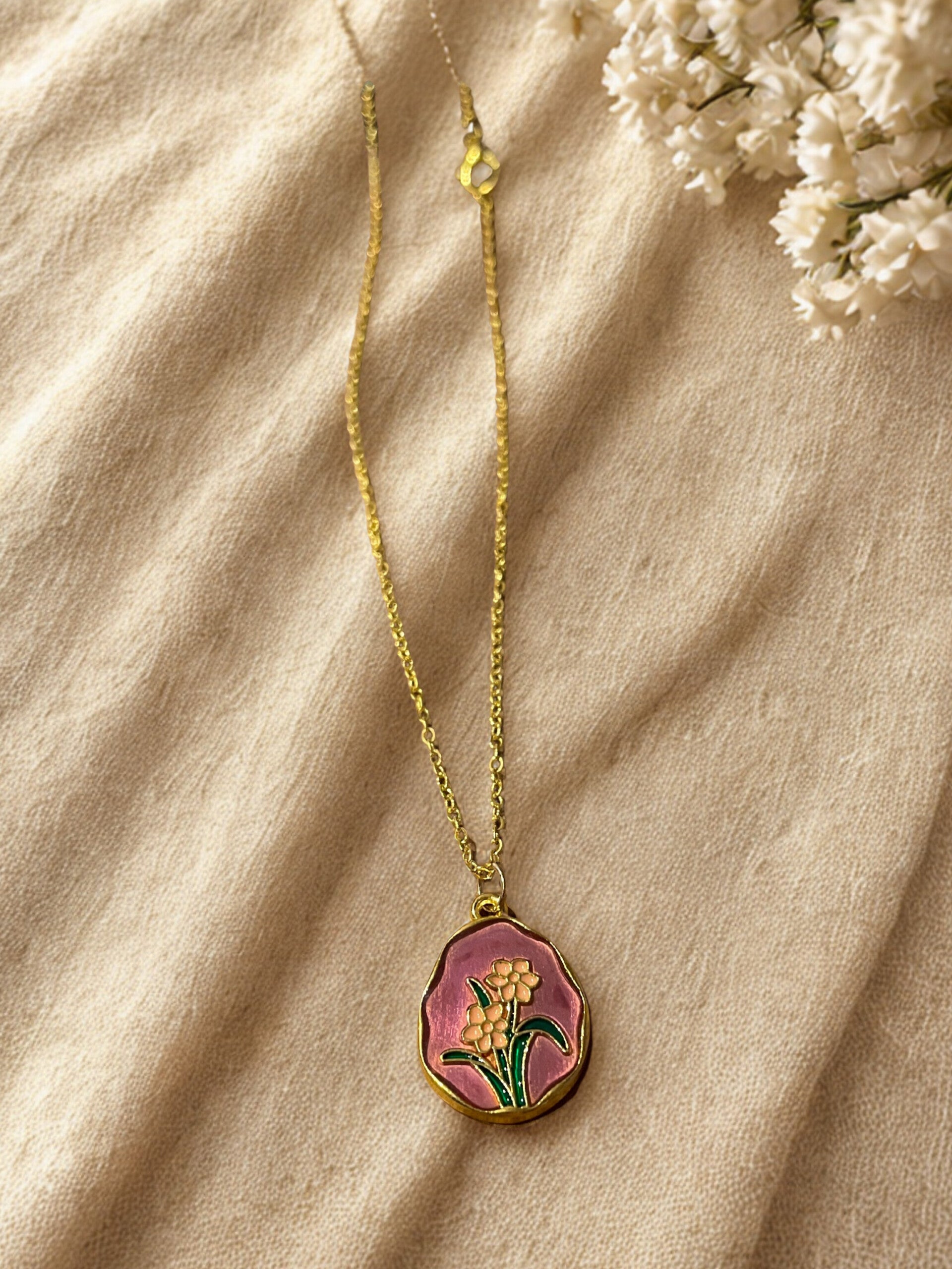 Ketting Oil Bloom - Purple