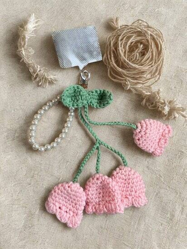 Telefoonkoord Pearls & Tulp