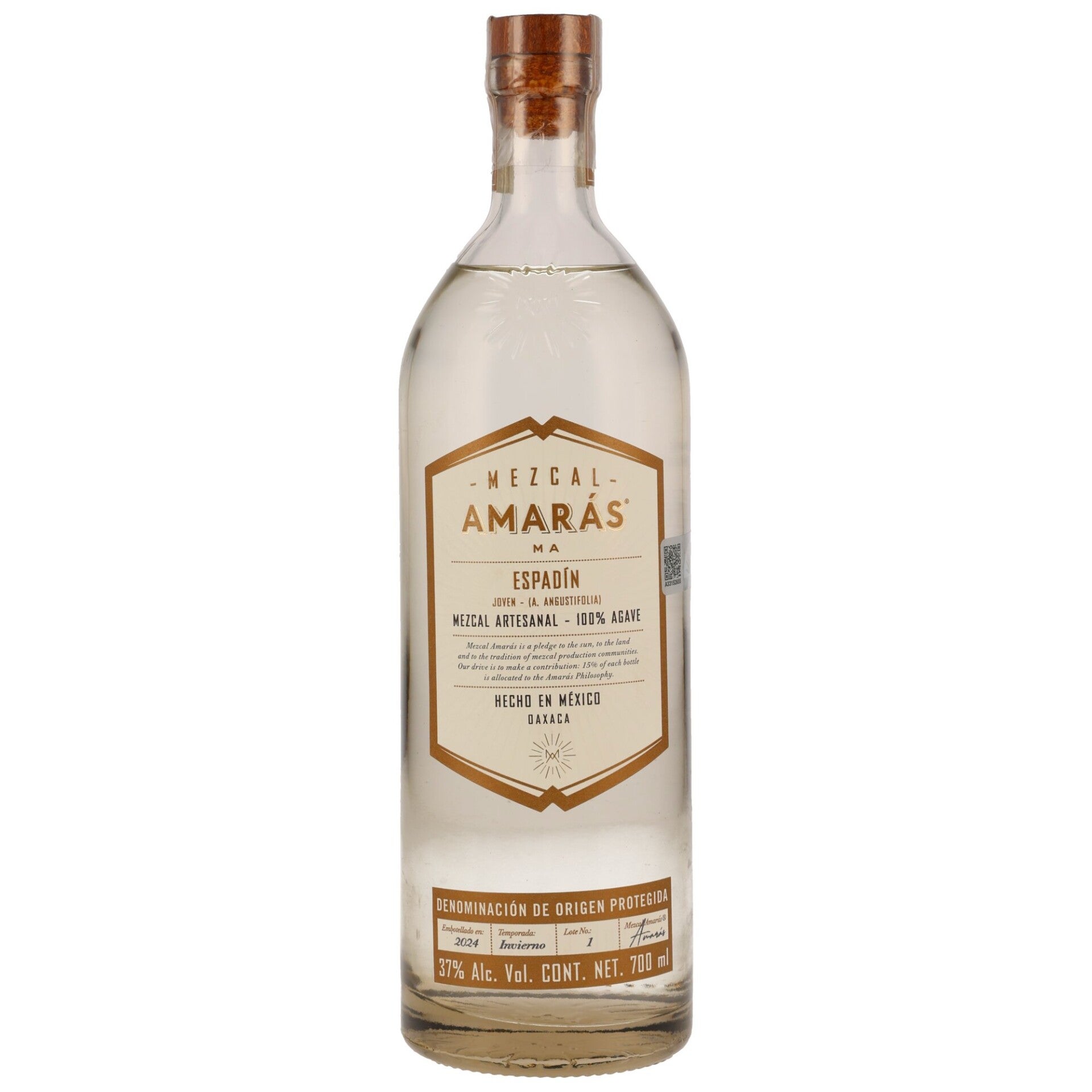 Amaras Espadin Joven Mezcal 0,7l 37% Vol.