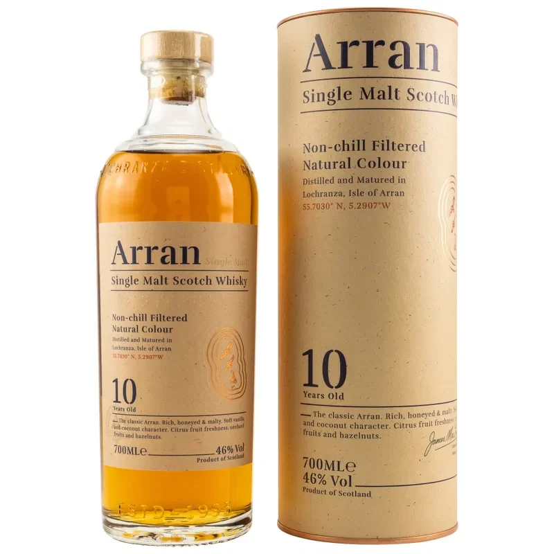Arran 10 y.o. non-chillfiltered 46% Vol. 0,7l