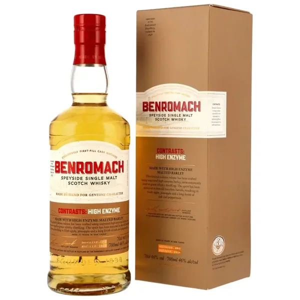 Benromach Contrasts: High Enzyme – 2012/2024 – 1st Fill Bourbon Barrels 46% Vol. 0,7l