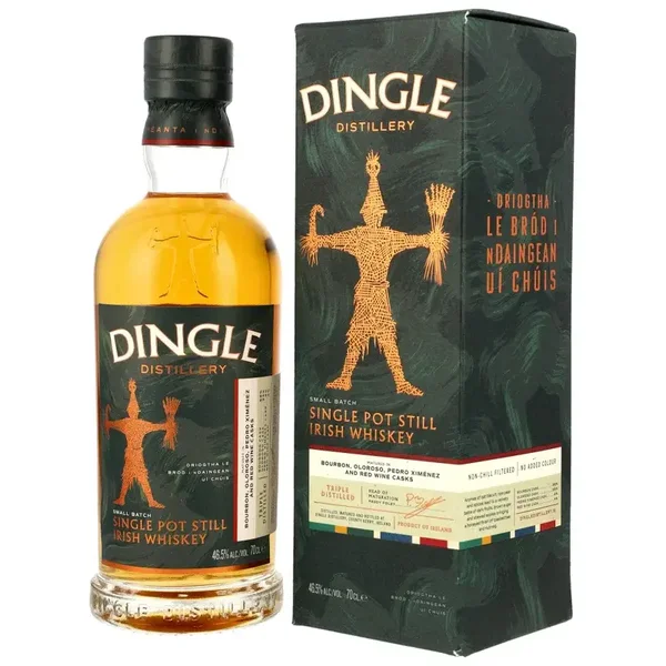 Dingle Single Pot Still Irish Whiskey - Bourbon, Oloroso Sherry, PX Sherry & Red Wine Casks 46,5% Vol. 0,7l