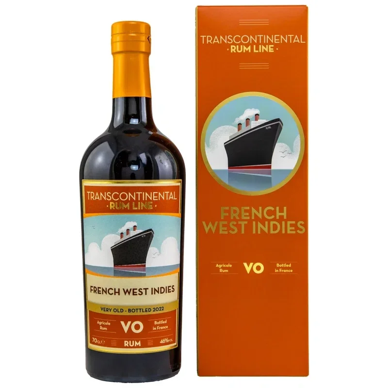 French West Indies VO Rum - Transcontinental Rum Line 46% Vol. 0,7l