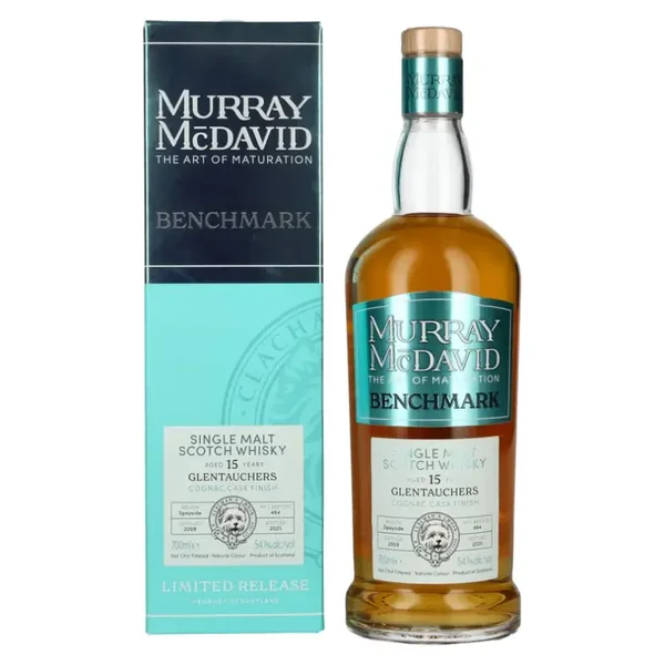 Murray McDavid BENCHMARK 15 Years Old GLENTAUCHERS Cognac Cask Finish 2009 54,1% Vol. 0,7l