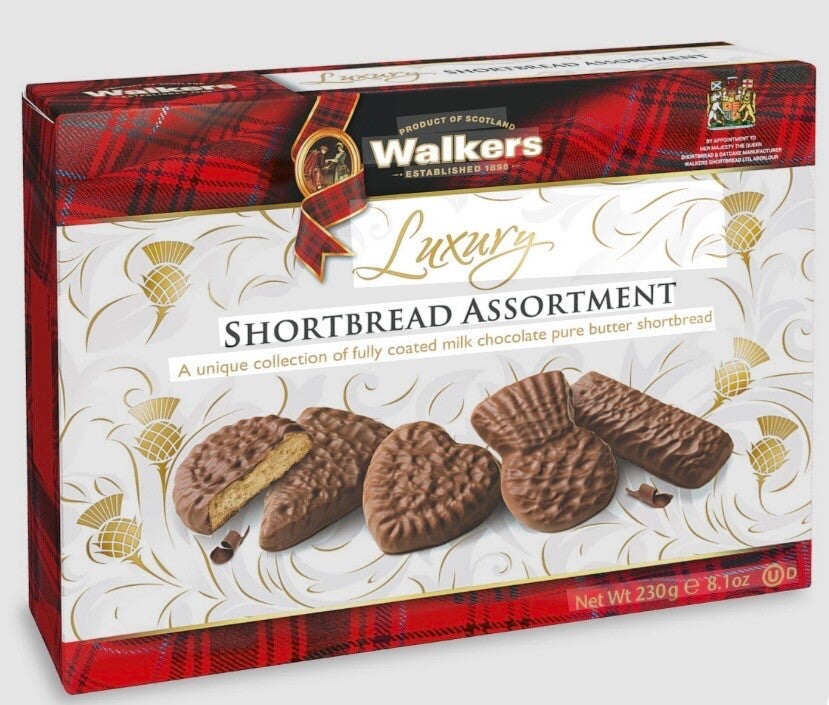 Walkers Shortbread Ltd. – Luxury Assorted Chocolate Shortbread 230g