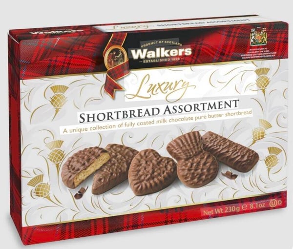 Walkers Shortbread Ltd. – Luxury Assorted Chocolate Shortbread 230g