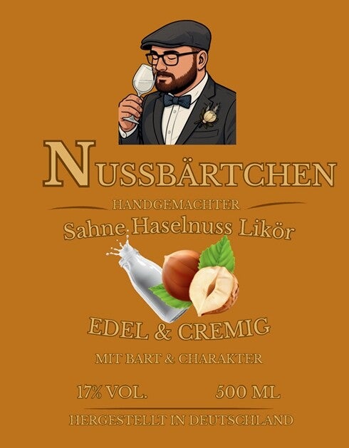 Nussbärtchen 0,5l 17% Vol.