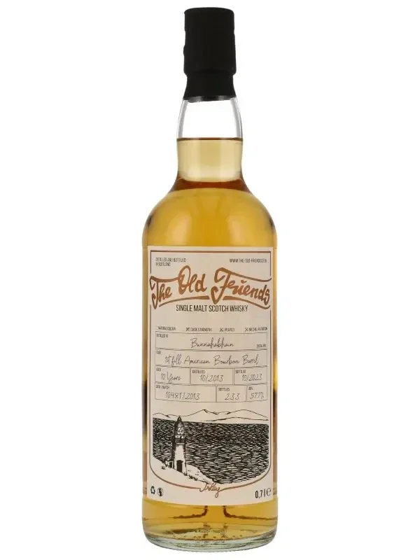 The Old Friends  Bunnahabhain Peated 10 Jahre 57,7% Vol. 0,7.