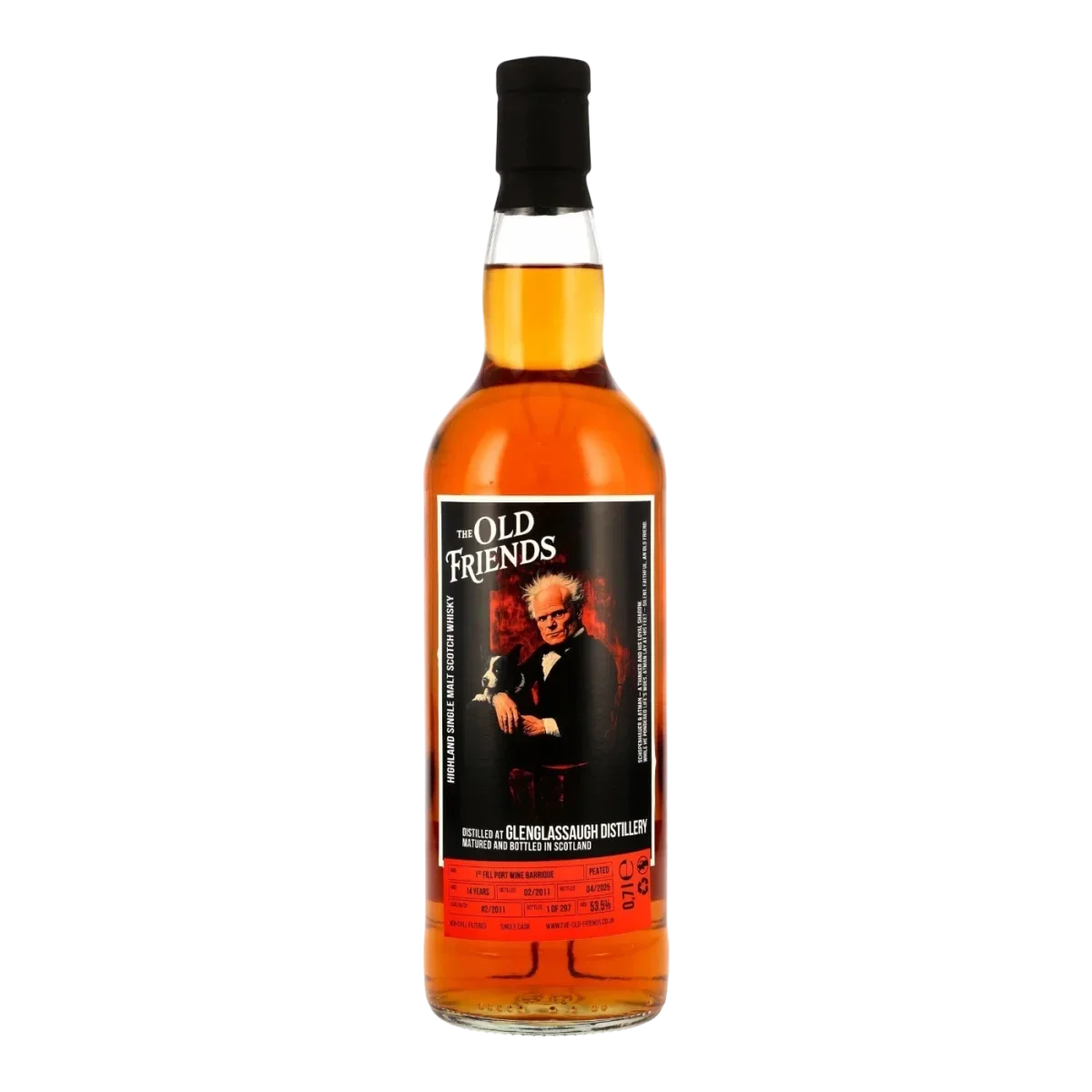 The Old Friends Glenglassaugh Peated 14 Jahre 55,3% Vol. 0,7l