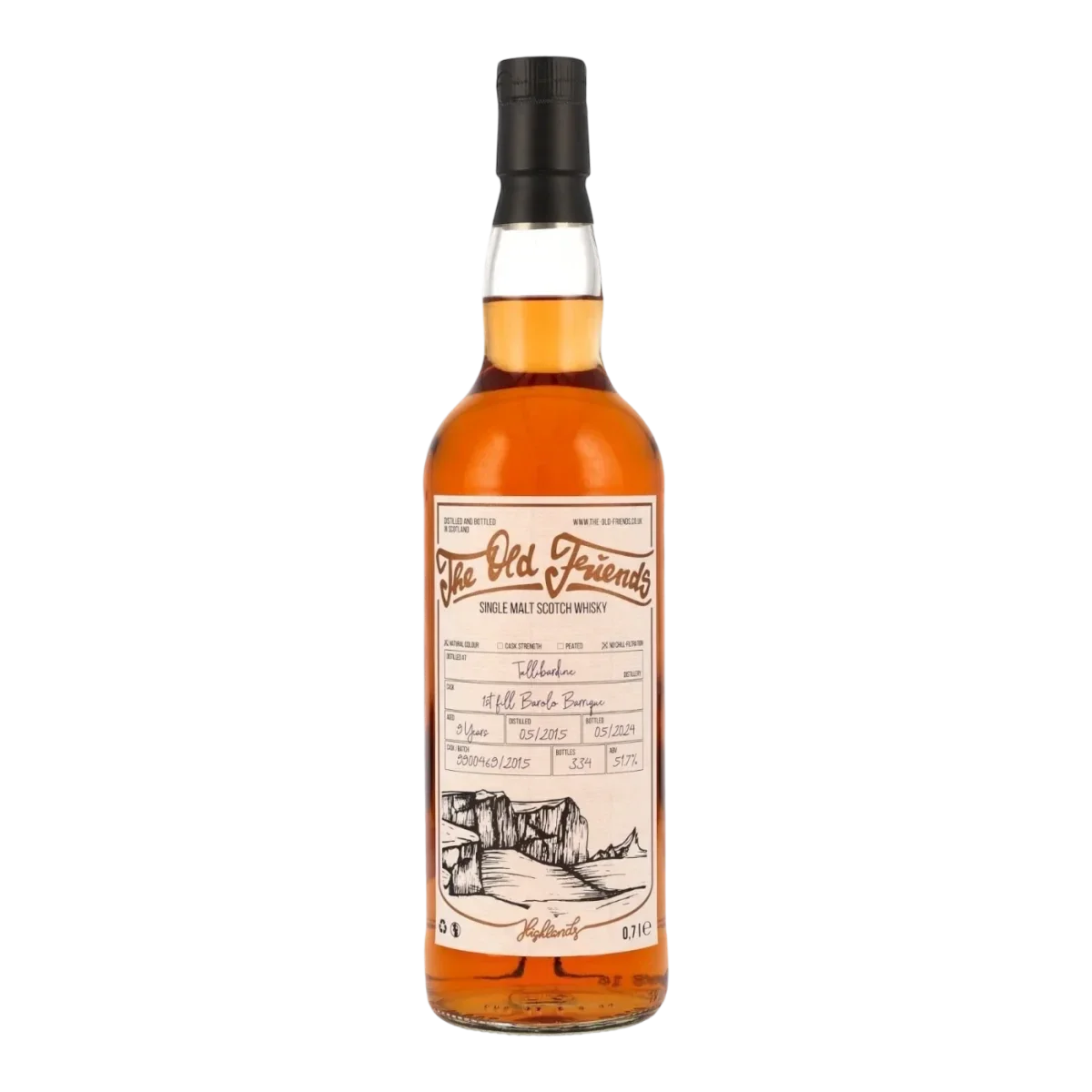 The Old Friends Tullibardine 9 y.o. 51,7% Vol. 0,7l