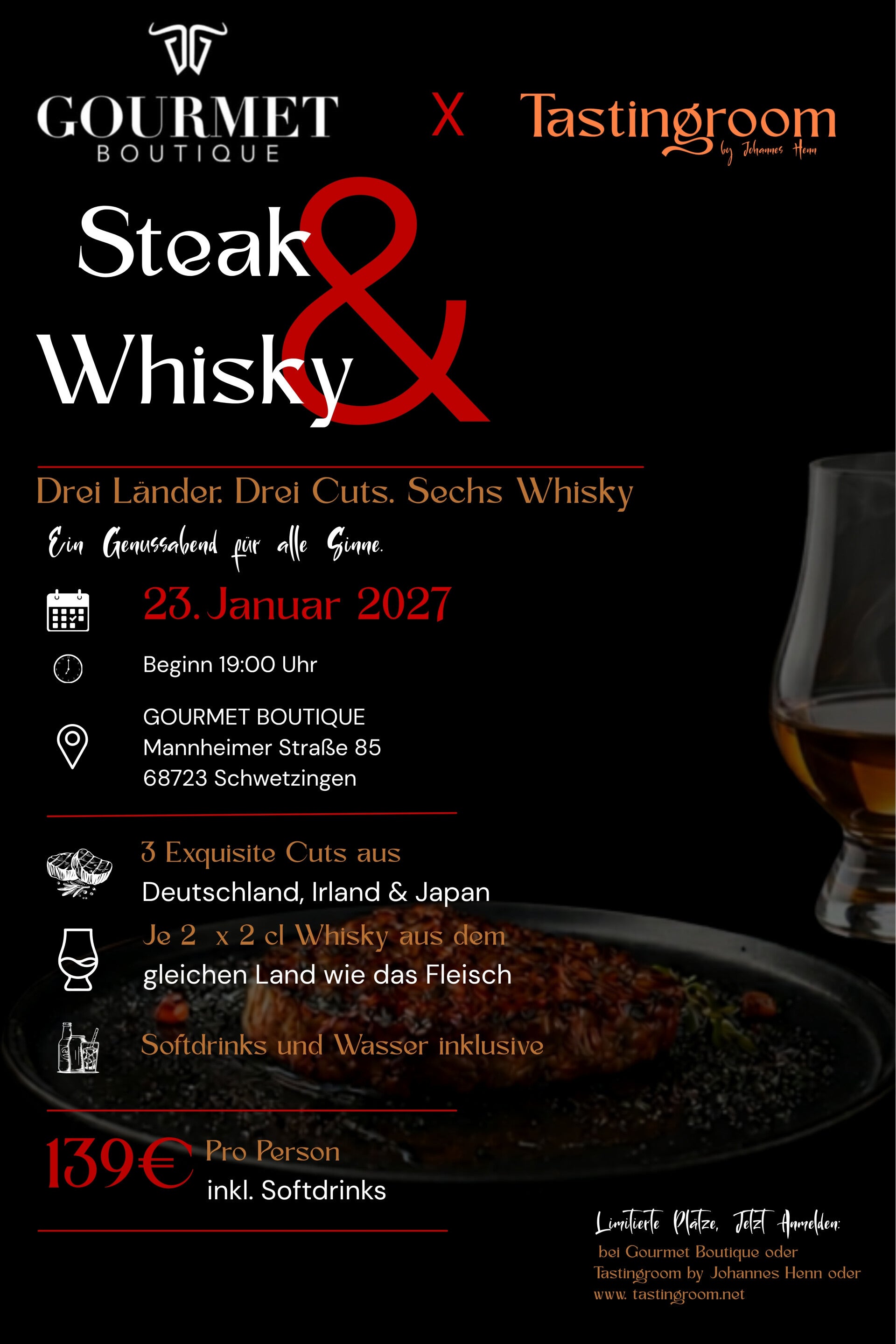 23.01.2027 Steak & Whisky